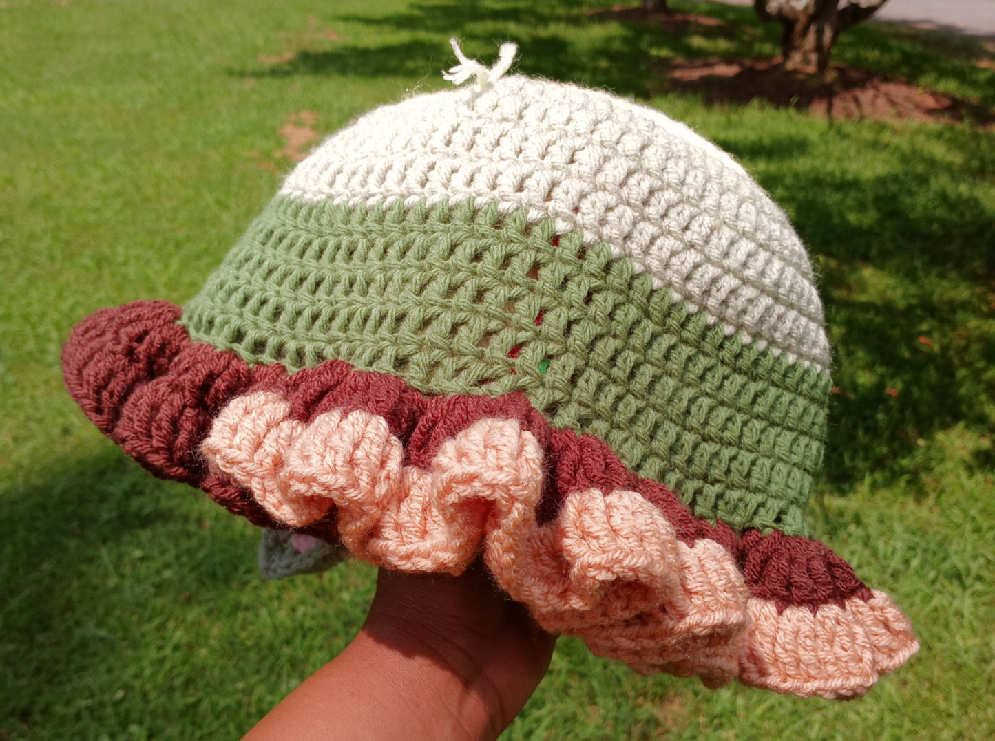 Ruffle Scrap Cat Hat