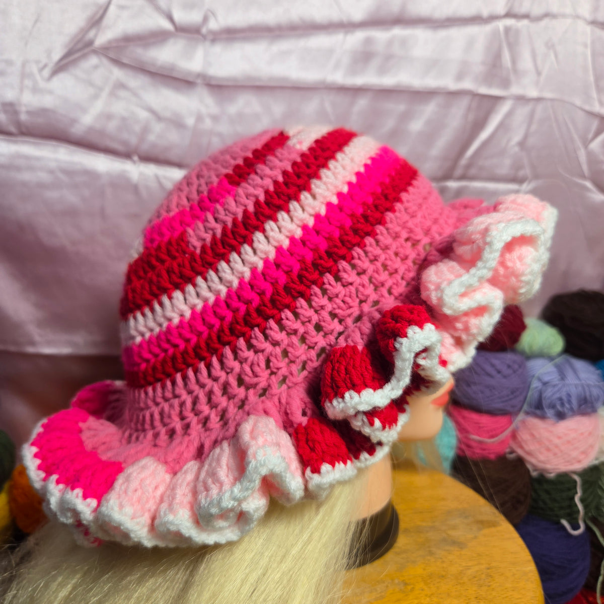 Crochet Ruffle Hat