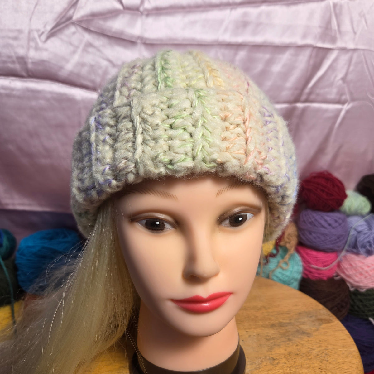 Chunky Pastel Beanie