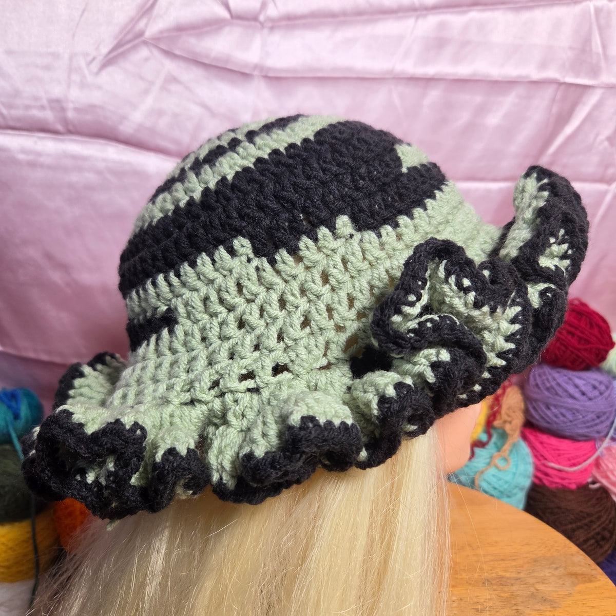 Crochet Ruffle Hat