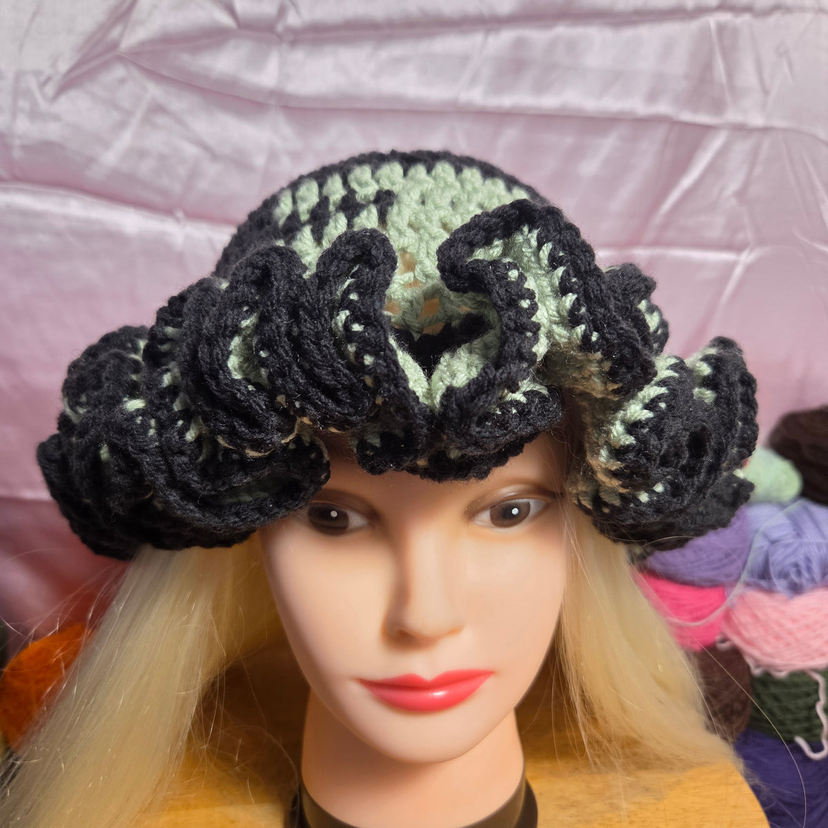 Crochet Ruffle Hat